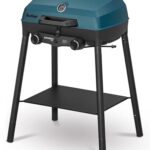 Enders Camping Gasgrill Explorer II Pro, Grill-Thermometer, Grillen-, Kochen-, Backen Funktion, 2 Brenner Edelstahl, kleiner Balkon-Picknick-Grill, Aluguss-Grillwanne #2108