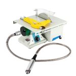 Mini Tischkreissäge, 10000 U/Min 750W Poliermaschine für Schmuckherstellung mit flexibler Welle, einstellbare Geschwindigkeit, multifunktional, zum Schneiden von Perlen, Bodhi und verschiedenen
