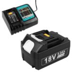 18V Akku und Ladegerät für Makita LXT ASUNCELL 18V 5.0Ah Akku DC18RC Schnellladegerät Set Kompatibel mit Allen Makita 14.4V-18V Li-Ionen Akkus BL1815 BL1830 BL1850 BL1430 (EU Stecker)