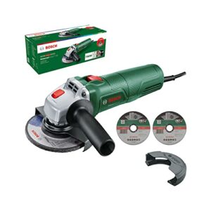 Bosch kompakter Winkelschleifer UniversalGrind 7-125 (750 W; 2x gerade Trennscheiben; 1x Schleifscheibe; zum Schleifen, Trennen und Bürsten; im Karton) – Amazon Edition