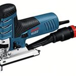 Bosch Professional Stichsäge GST 150 CE (Schnitttiefe Holz max: 150, inkl. Gleitschuh, Abdeckhaube, Saugdüse, 1x Stichsägeblatt T 144 D Spanreißschutz, Einlage, L-BOXX)