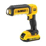 DEWALT 18 Volt Akku-LED-Leuchte DCL050 (2 Leuchtstufen mit bis zu 500 Lumen Leuchtstärke, Leuchtkopf in 9 Positionen schwenkbar, Lieferung ohne Akku u. Ladegerät)