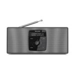 TechniSat DIGITRADIO 2 S - Tragbares DAB Stereo-Radio mit Akku (DAB+, UKW, Bluetooth Audiostreaming, OLED Display, Kopfhöreranschluss, Stereo 2 W RMS) schwarz/silber