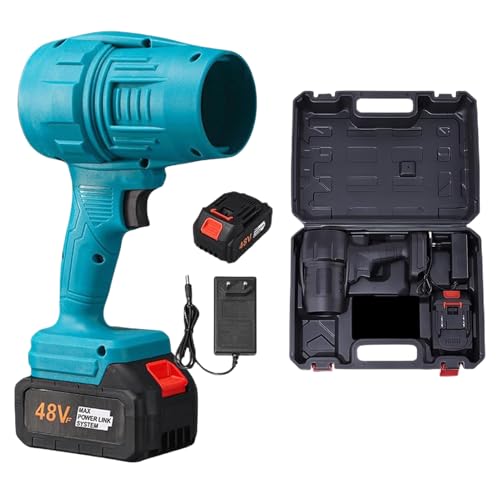 Kabelloser Laubbläser | Druckluftgerät mit hoher Leistung – tragbares und leistungsstarkes Gebläse mit Akku und Ladegerät für Außenbereich, Garten, Auto, Rasen, Camping