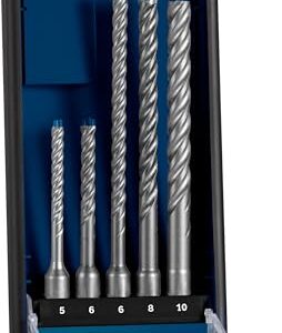 Bosch Professional 5x Expert SDS plus-7X Hammerbohrer Set (für Stahlbeton, Ø 5-10 mm, Zubehör Bohrhammer) | 5 Stück (1er Pack)