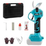 Akku Astschere kompatibel mit Makita 18V Akku,Bürstenlose Baumschere mit 2 Gängen, Digitalanzeige, 45mm Maximaler Schnittdurchmesser, Schleifstein und Ersatzklingen (ohne Akku)