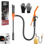 Shengou Elektrische Benzinpumpe Akku,Flüssigkeitstransferpumpe,Batterie Pumpe für Kanister,Tragbare Elektrische ölpumpe,Benzinpumpe Batterie,Kanisterpumpe 2,4 GPM für Benzin Diesel Kraftstoffe