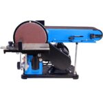 Güde Band- & Tellerschleifer GBTS 400 (350 W Motorleistung, 914 x 100 mm Schleifband-Maß, 282 m/min Bandgeschwindigkeit, 1450 1/min Schleiftellerdrehzahl, 36 mm Ø Staubsaugeranschluss)