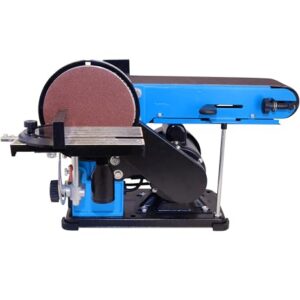 Güde Band- & Tellerschleifer GBTS 400 (350 W Motorleistung, 914 x 100 mm Schleifband-Maß, 282 m/min Bandgeschwindigkeit, 1450 1/min Schleiftellerdrehzahl, 36 mm Ø Staubsaugeranschluss)