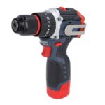 18V Bohrer-Set, Elektrisches Bohrmaschinen-Set, Werkzeug, Kabelloser Bürstenloser Bohrer für Holz, Metall, Keramik, Bohren (EU-Stecker)