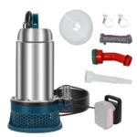 Akku Tauchpumpe für Makita 18V, 5000L/H Kabellose Wasserpumpe mit Schlauch Akku-Klarwasserpumpe für offene Regenwassertanks Wasserpumpe für Pool, Gartenbewässerung, Wasserbet(keine Batterie