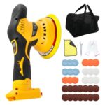 Kabelloser Auto Poliermaschine für Dewalt, bürstenloses 6-Zoll-Auto Politur-Set, 8 variable Geschwindigkeiten, 5500 U/min Exzenterpolierer für Auto-Detailing, Wachsen Kratzerentfernung (ohne Akku)