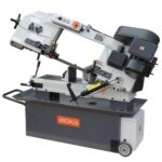 BOKA Metallbandsäge, horizontale Metall-Bandsäge, Ø 229 mm Schnittkapazität (Rundmaterial, 90°), 4 Schnittgeschwindigkeiten, Hydraulischer Vorschub & Kühlsystem, 230V, BS-912B