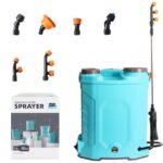 Drucksprüher Akku 16 Lt Drucksprüher Elektrisch Einstellbarer Druck Einstellbarer Druck Rückenspritze Akku 12V 6 Nebeldüsen