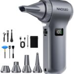 Elektrisches Staubgebläse, 230000 U/min Super Power Cordless Air Duster, 100-stufig einstellbares Mini-Luftgebläse mit 10500 mAh Akku, LED-Licht, Staubgebläse für PC, Tastatur, Haushalt, Sofa, Auto