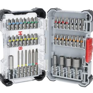 Bosch 43x Extra Hard Schrauberbit-Set, 43‑tlg. (197 x 110,5 mm, Professional Zubehör Schraubendreher, Bohrschrauber)