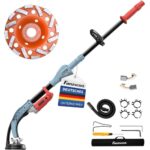 FANZWORK Betonschleifer 1010W mit Teleskopstange bis 1,20 m丨Inklusive Diamantschleiftopf 125mm und Tragtasche丨Drehzahlregelbar - Ideal für das Glätten von Beton, Fliesenkleber und Estrich