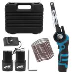 WODHMIEY Bandschleifer, 16,8 V Lithium-Akku, 7000 U/min, 15 Schleifbänder (80-1000 Körnung), Leistungsstarker Motor für Holz, Metall und gebogene Flächen, 2 Stunden Laufzeit, Schnellladung