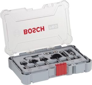Bosch Professional 6-tlg. Kanten- und Randfräser-Set (8 mm Schaft, Hartmetall)
