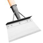 Multifunktionale Reinigungsschaufel, Gartenschaufel Groß Flache Schaufel Garten aus Manganstahl Stoßscharre für Unkraut Entfernen und Moos, Gartengeräte zum Schneeschaufeln Enteisen