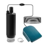 Akku Tauchpumpe Mini Kompatibel mit Batterie, Tragbare Regenfasspumpe Wasserpumpe Flachwasserpumpe 30L/min für Garten, Haus, Bauernhof, Ranch (Keine Batterie) (MK)