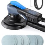 350W Bürstenloser Exzenterschleifer mit 150mm Schleifteller, 5mm Exzentrizität Exzenter Schleifer, 6 Stufiger Drehzahlregelung bis 10.000 U/min, Exenterschleifmaschine Ideal für Holzoberflächen