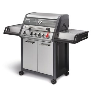 Enders® Gasgrill MONROE PRO 3 SIK TURBO, 3-Edelstahlbrenner, Seitenkocher, Infrarot-Backburner, PanoVision Sicht, HEAT RANGE™-Brenner, SWITCH GRID™, 800 °C TURBO ZONE™, SIMPLE CLEAN™ #8376