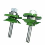 2 Stück 8 mm Stil & amp;Rail Set-Ogee Bit Set Zapfenmesser Holzbearbeitungsschneider Hartmetallfräser for Holz MC02027