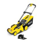 Kärcher 36 V Akku-Rasenmäher LMO 36-40, Schnittbreite: 40 cm, verstellbare Schnitthöhe: 20-70 mm, Mulchkeil, Fangkorb: 50 Liter, nutzbar mit dem Kärcher 36-V-Akku, Leistung: max. 275-550 m², ohne Akku