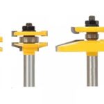 12mm 1/2 Zoll Schaft 3 Bits 15 Grad Fase Schranktür Zapfen Fräser Set Schiene & amp;Holm-Profilfräser(12.7mm shank)