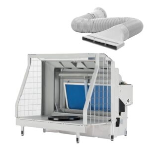 XPOtool Airbrush Absauganlage mit Wasserwand 11m³/min, Wasserfall Wasserschild mit LED und Lüfter zur Farbnebel Absaugung, hochwertige Lackierkabine für Airbrush-Arbeiten