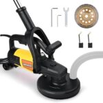 Betonschleifer 3800W Leistungsstarkem Motor | Langer Handgriff | ø180mm Diamantschleiftopf | 0-6000 RPM, 6 Geschwindigkeit | Betonfräse Sanierungsfräse Mauerfräse Putzfräse mit Absaughaube