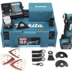 Makita TM30DSMJX5 Akku-Multifunktionswerkzeug 10,8 V / 4,0Ah, 2 Akkus, Ladegerät, MAKPAC inklusiv 41tlg. Zubehör-Set, 170 W, 10.8 V, türkisschwarz, mit 2X 4,0 Ah inkl. Sortiment Einsatzwerkzeuge