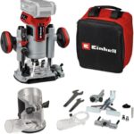 Einhell Professional Akku-Oberfräsen-Kantenfräsen-Set TP-RO 18 Set Li BL-Solo Power X-Change (18 V, Brushless, Frästiefen-Feineinstellung, inkl Zubehör+Tasche, ohne Akku)