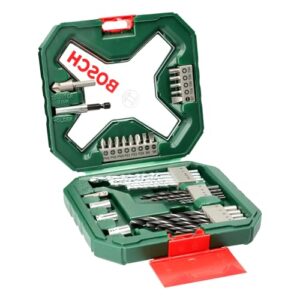 Bosch Accessories Bosch 34tlg. X-Line Classic Schrauber und Bohrer Set (Holz, Stein und Metall, Zubehör Bohrmaschine)