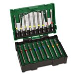HiKOKI 18-teiliger Bit-Satz (75mm) - Langlebiges Schraubendreher-Bit-Set für präzises Arbeiten - Torx, PH, PZ, SL, Innensechskant Bits - Bit-Box ideal für Heimwerker und Profis