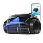 WYBOT C2 Vision AI Kamera Kabelloser poolroboter mit Akku, poolroboter Boden und Wand, Zweischicht-Filterung, leistungsstarke Absaugung, für Eingelassene Pools bis zu 180㎡(Schwarz Grün)