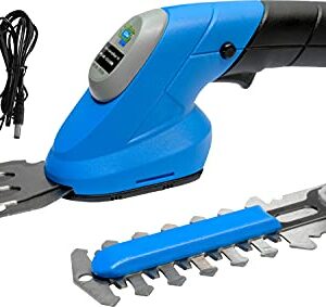 Güde Akku-Gartenpflege-Set GPS 3,6V-1.5 LI-ION (integrierter 3,6 V/1,5 Ah Akku, TÜV/GS, Gartenschere 70 mm, Hecken-/Strauchschere 100 mm für Äste bis ø 8 mm, werkzeugloses Umstecken, inkl. Ladegerät)