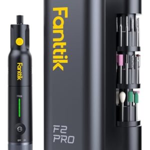 Fanttik F2 PRO Akku Multifunktionswerkzeug, starker Magnetmotor, Revostor-Hub, Rotationswerkzeug Set mit 5 Gang (25000 U/min), zum Schleifen, Polieren, 3D-Druck, Bohren, Schnitzen, Schneiden
