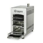 tepro Steakgrill Toronto, Keramikgrill-Infrarot Brenner / Gasgrill mit 3 kW Leistung, max. 800 Grad Gas, Piezozündung, Maße ca. 23 x 56 x 40,5 cm, Silber