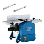 Scheppach Abricht & Dickenhobel HMS850 Hobelmaschine | Inkl. 1 Paar Ersatzmesser | 1250W Leistung - 230V Anschluss | Anzahl der Messer: 2 | Dickenhobeln Durchlasshöhe/-breite: 120 – 204 mm