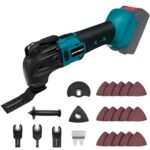 Akku-Multifunktionswerkzeug Satz für Makita Akku 18V Li-Ion, 23 Zubehör Multitool Oszillationswerkzeug mit 6 Variablen Geschwindigkeiten,Bürstenlos Motor, zum Schneiden,Bohren(ohne Akku)