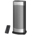 Heizlüfter Energiesparend, 1500W Heizung Elektrisch mit Thermostat, 70° Oszillierend Elektroheizung, PTC Keramik Heizlüfter Leise, ECO-Modus, 24-Std-Timer, Überhitzungs- & Kippschutz, 41 CM