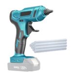 Heißklebepistole Klebepistole, Ersatz für Makita 18V BL1850,Akku-Heißklebepistole mit 10 Heißklebesticks,für Basteln, Kunst und Reparatur (Ohne Batterie)