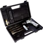 Stanley Drucklufthammer Set 160173XS - Druckluftwerkzeug - 4000 p/m - Inkl. 4 Meißel, 2 ARO Schnellkupplungen und 1 Ölzusatz - Silber