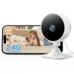 GNCC GC3 überwachungskamera Innen mit Nachtsicht, 1080P HD WLAN Indoor Kamera, Zwei-Wege-Audio, PIR Bewegungserkennung, Kompatibel mit Alexa & Google Home, 2.4Ghz WiFi, Cloud-Abonnement/SD Speicher