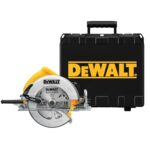 Dewalt 1.600 W Handkreissäge DWE575K (max. Schnitttiefe 67 mm, für Ablängarbeiten, Quer- und Neigungschnitte, Sägeblatt: 190 x 30 mm, Neigungseinstellung 57°, Zusatzhandgriff, Transportkoffer)
