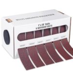 Happara Schleifleinen-Set auf Rolle im Spender, 6-teilig (Körnung 80-600)