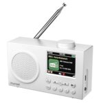 Mycket Tragbares DAB/DAB+ Radio, UKW Digital Radio mit 2025 Neuesten Signalempfängertechnologie, FM Wiederaufladbar Radio mit Bluetooth 5.0, Dual Wecker, 40 Voreingestellte, 2,4 "großes Farbdisplay