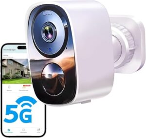 Funstorm 2K Akku-Überwachungskamera mit Dualband-WLAN (5GHz/2,4GHz)